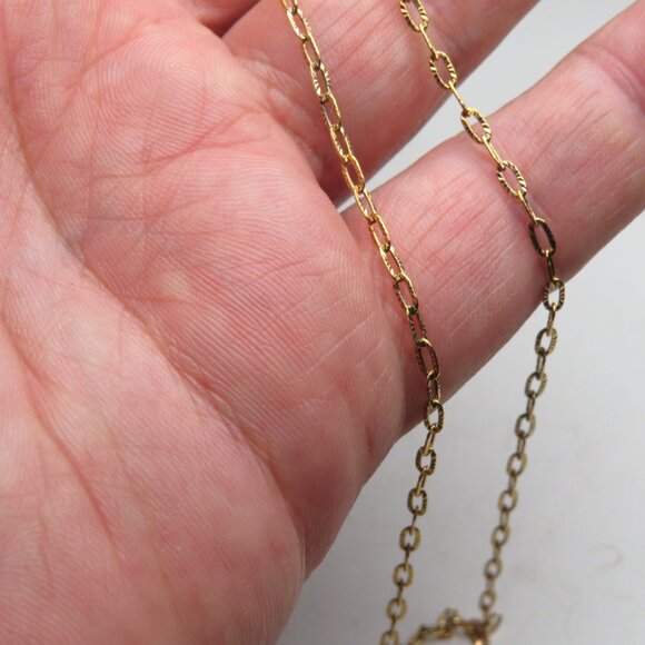 18k *925 Sterling Silver Link Necklace - Picture 3 of 3